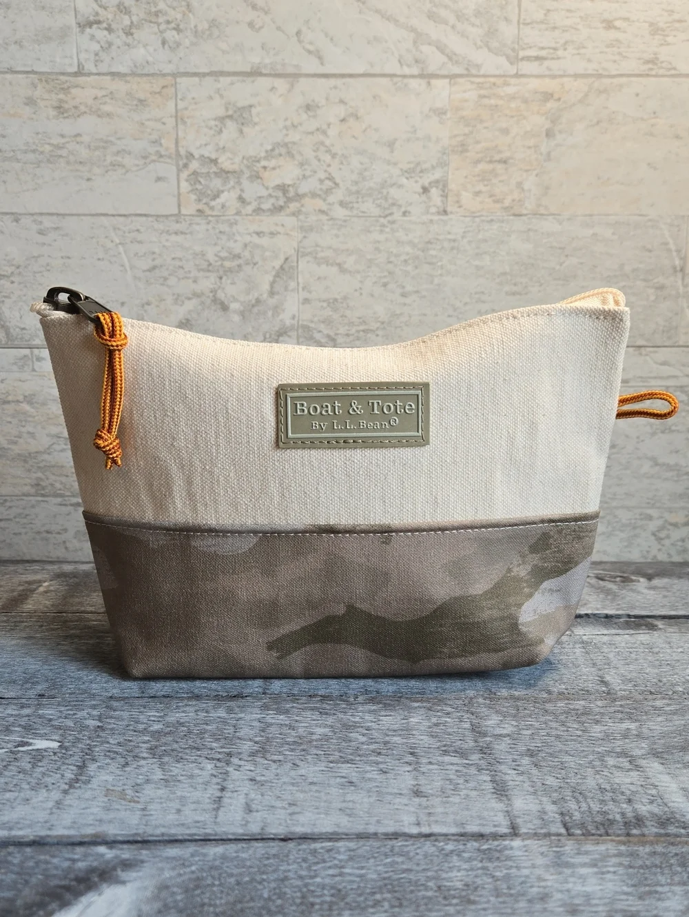 L.L. Bean Boat And Tote Canvas Puch Bag Accessories Camo Base
